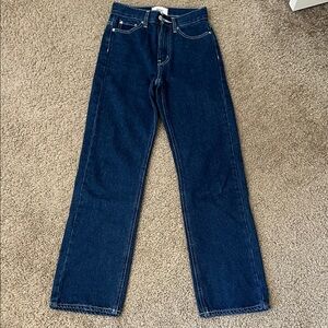 BDG Women's Straight Jeans in Dark Blue